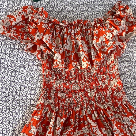 Rebecca Taylor size 4 Floral Off-Shoulder Dress - Picture 4 of 6